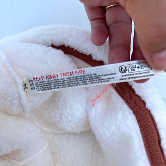 Free People FP Movement Backroads Sherpa Beanie Hat White Cream Beenie - Picture 6 of 8